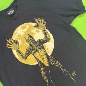 Lowbrow Art Company Creature From Black Lagoon T-Shirt Mens L Black USA Made Tee